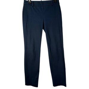 J.Crew Winnie Pant Women’s Size 2 Navy Blue Stretch Cotton Slim Work Pants